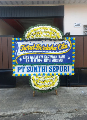 Papan Bunga Duka di Laksana